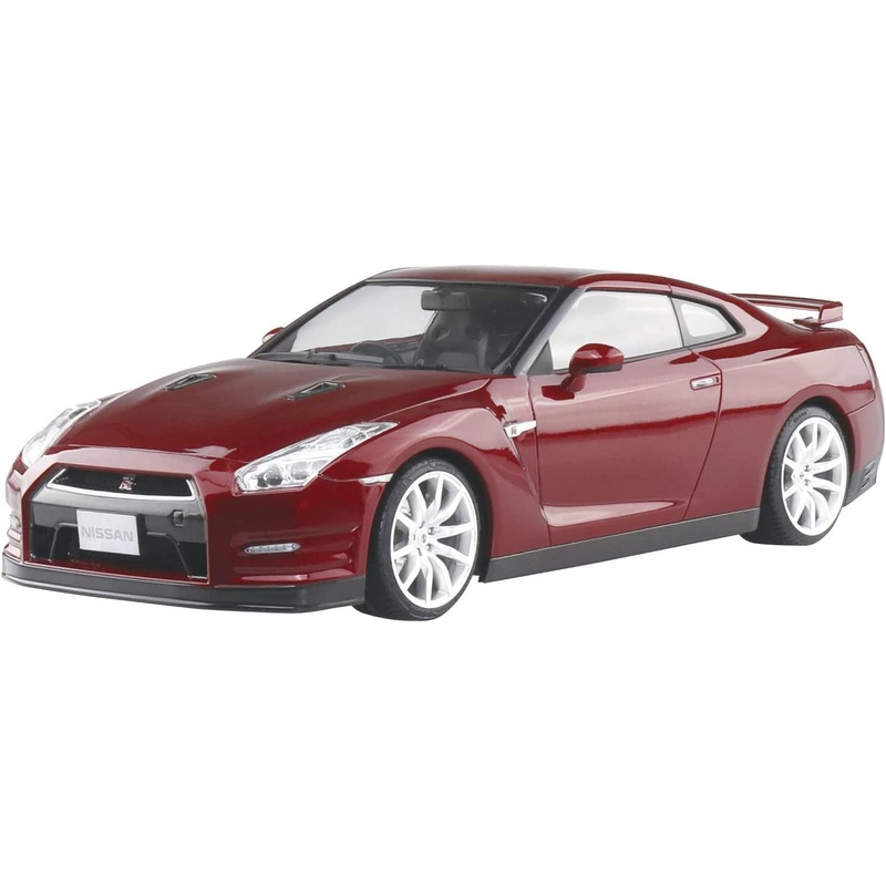 Aoshima Nissn R35 GT-R `14 GoldFlakeRedPearl