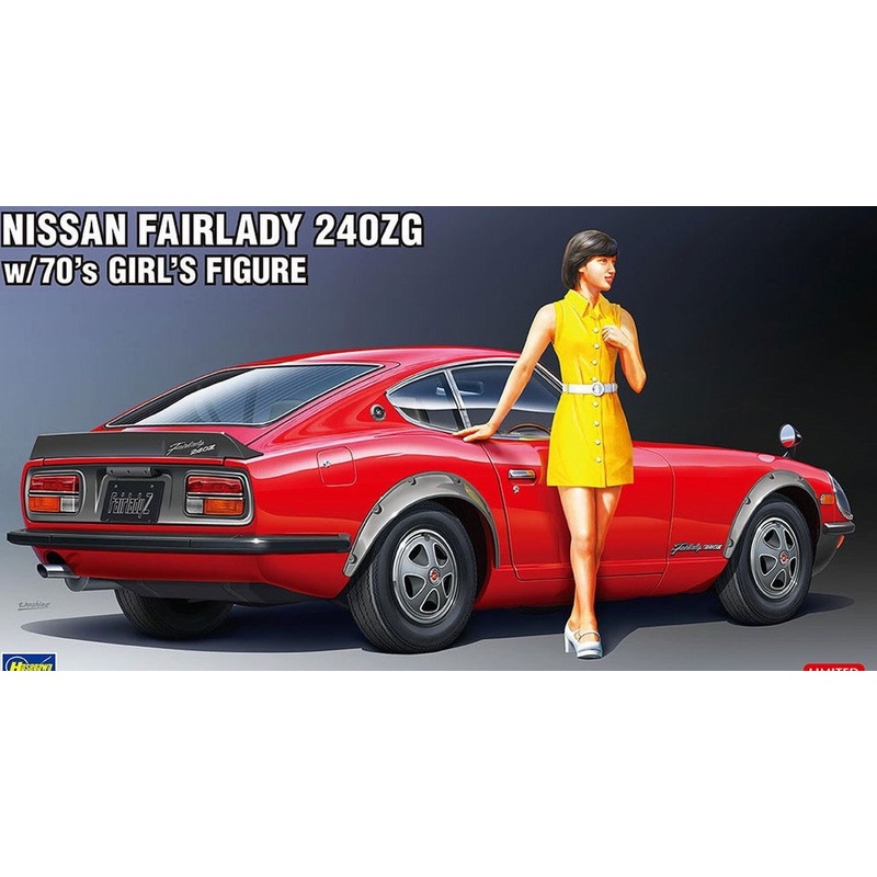 Hasegawa Datsun Fairlady 240ZG w/70`s Girls Figure