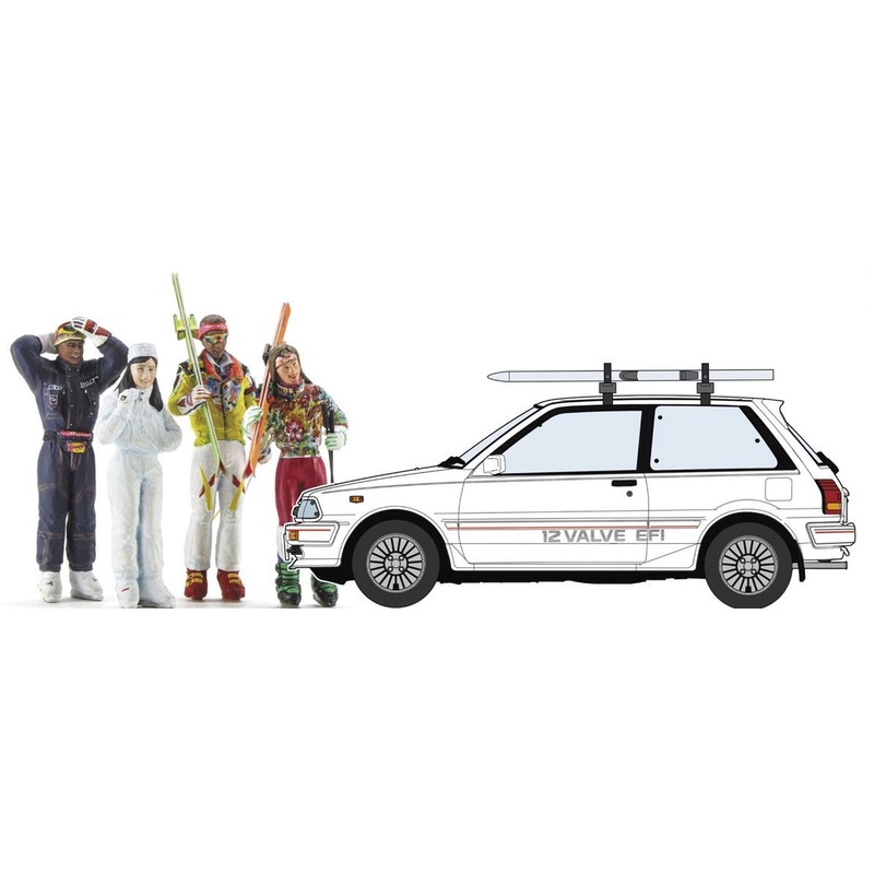 Hasegawa Toyota Starlet EP71 White Limited (3door) `Ski Ver