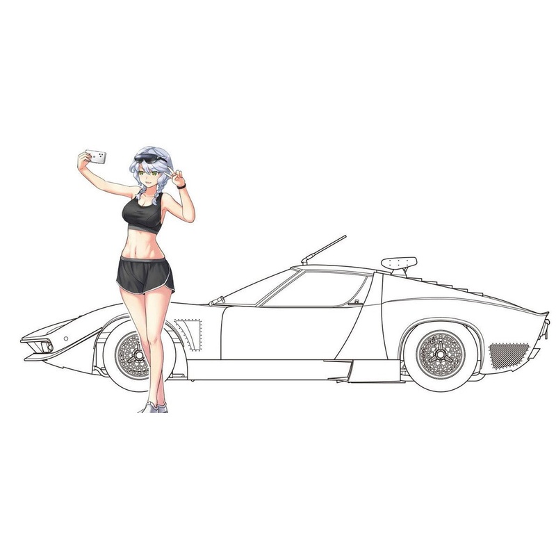 Hasegawa Wild Egg Girls No.06 Lamborghini Jota SVR `Sasha I
