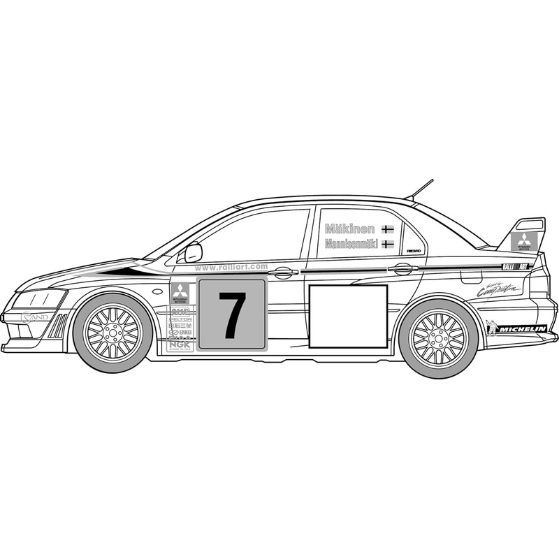 Fujimi Model ID311 1/24 Inch Up Series No. 311 Lancer Evolution VII WRC Rally Model