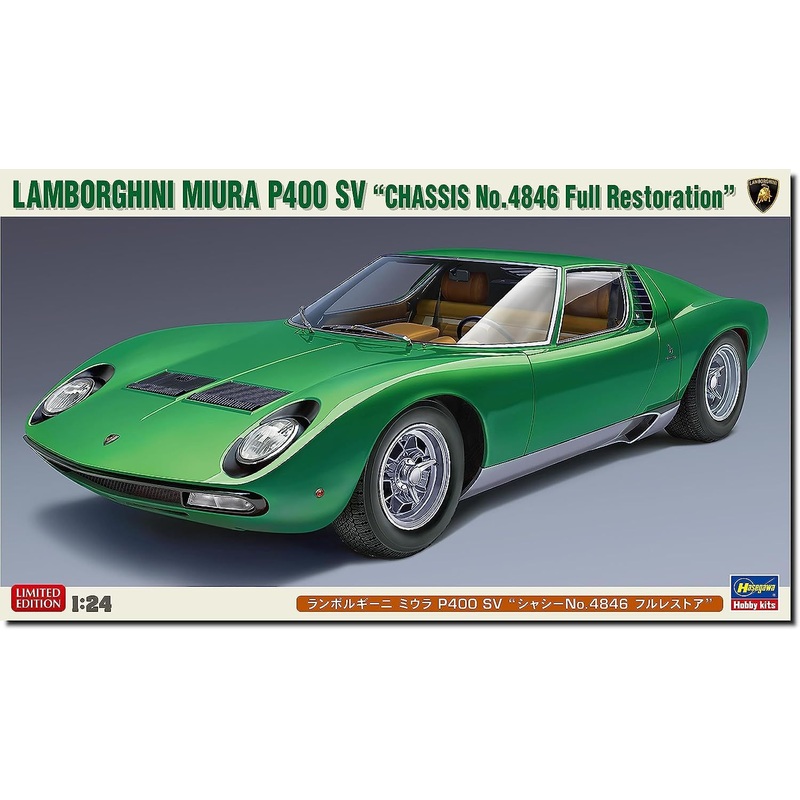 Hasegawa 20652 1/24 Lamborghini Miura P400 SV Chassis No. 4846 Full Restoration