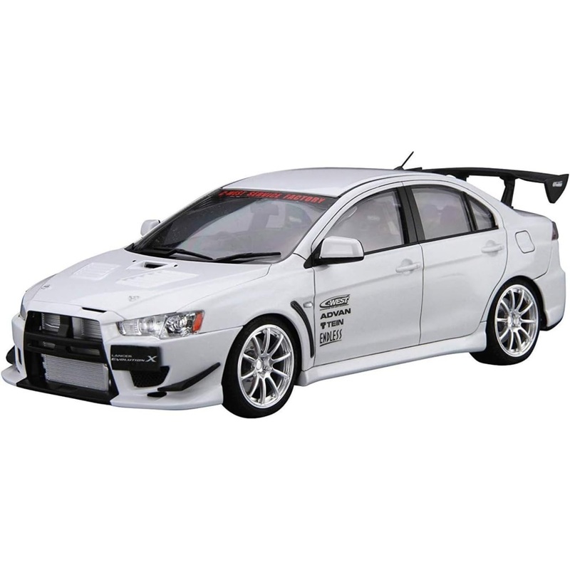 Aoshima 069295 1/24 The Tuned Car Series No.19 Mitsubishi C-WEST CZ4A Lancer Evolution X '07