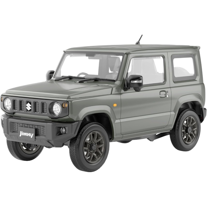 Aoshima 1/24 Raku Plastic Snap Car Series No.03-JG JB64 Jimny 2018 Jungle Green