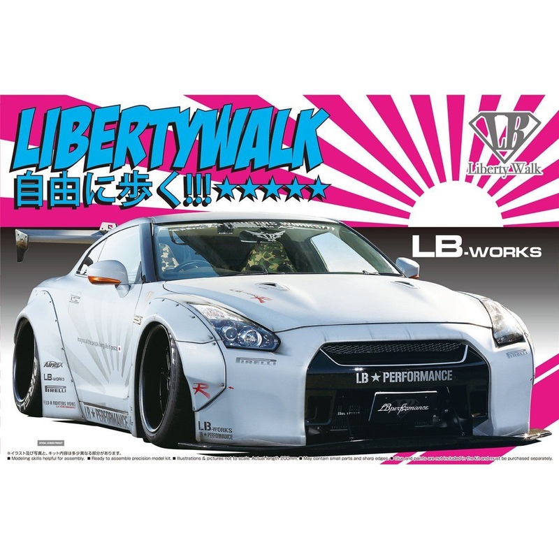 Aoshima Liberty Walk LB Works R35 GT-R Ver.2 Damage Box (Damage box)