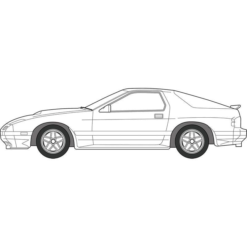 Fujimi 047799 1/24 Hysocar Series No.7 Savannah RX-7 FC3S Late Model (Hysocar Version)
