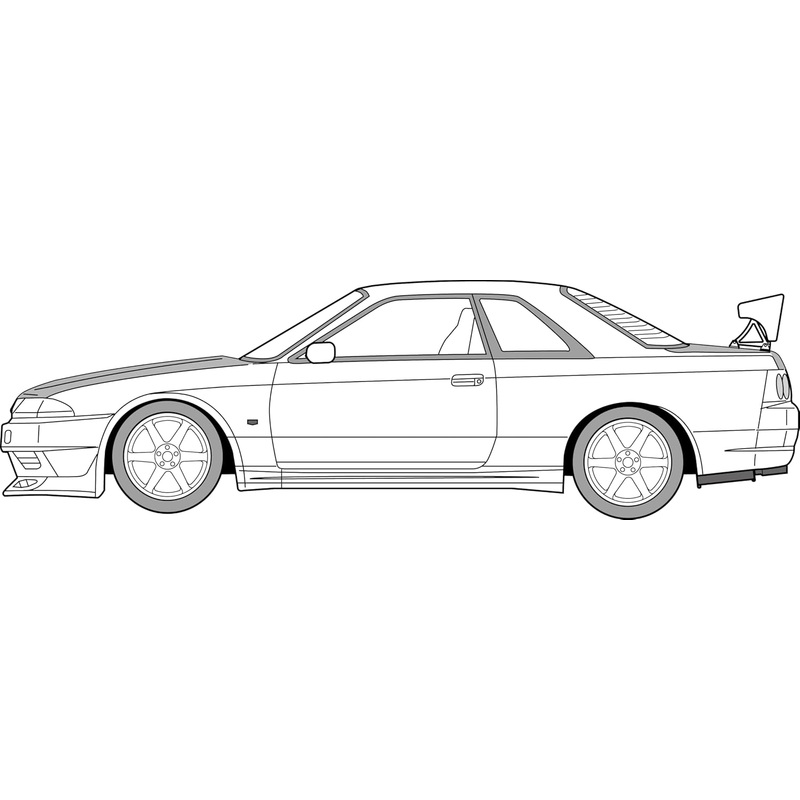 Fujimi 1/24 Wangan Midnight Series No.6 Nissan Skyline GT-R (R32) Tomoya