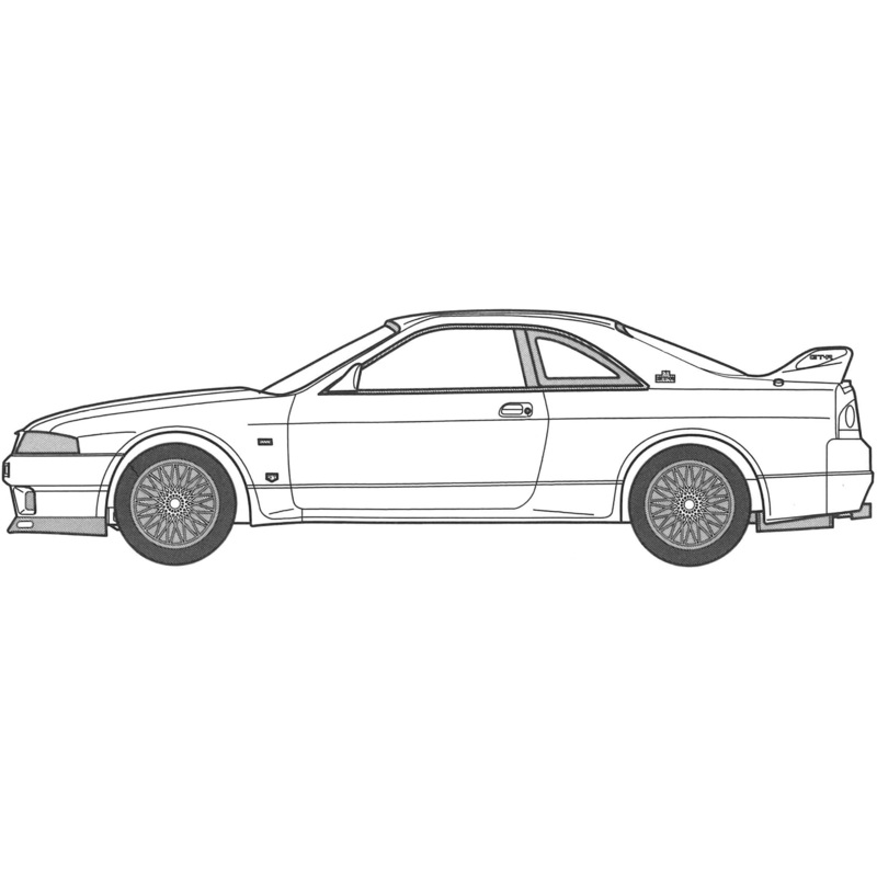 Fujimi 172019 1/24 Wangan Midnight Series No.4 Nissan Skyline GT-R (R33) RGO Wangan-4
