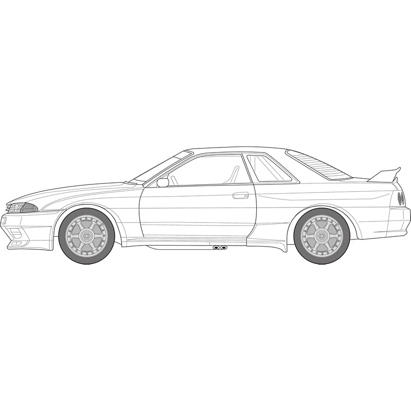 Fujimi ID-314 1/24 Inch Up Series No.314 Taisan STP GT-R (Skyline GT-R [BNR32 Gr.A Specification]) 1993