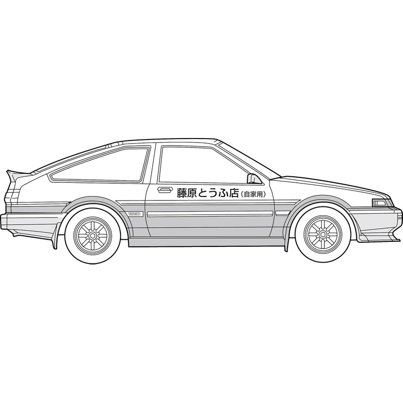 Fujimi ISD-001 1/24 Initial D Series No.001 Early Treno 1600GT APEXAE86 Takumi Fujiwara