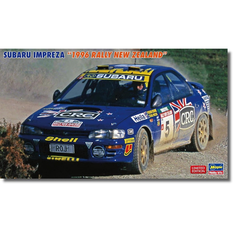 Hasegawa 20696 1/24 Subaru Impreza 1996 Rally New Zealand Plastic Model