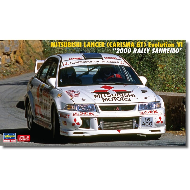Hasegawa 20712 1/24 Mitsubishi Lancer (Charisma GT) Evolution VI 2000 Rally Sanremo (Car)