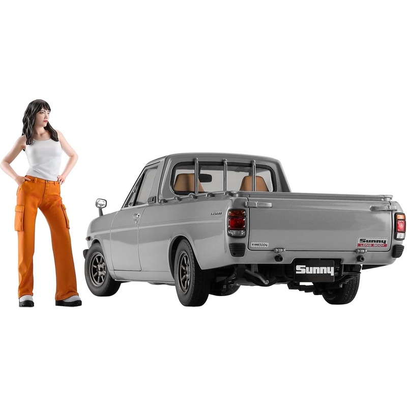 Hasegawa SP626 1/24 Datsun Sunny Truck Long Body Deluxe w/Girls Figure