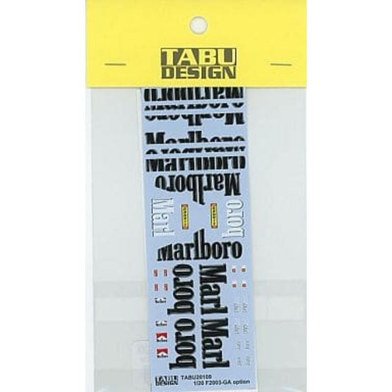 Tabu Design TABU20109 1/20 F2003GA Option Fujimi Compatible Decal