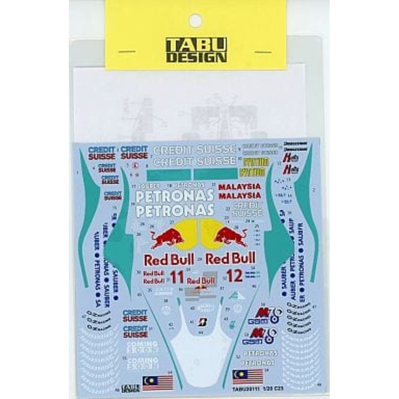 Tabu Design TABU20111 1/20 SAUBER C23 2004 Fujimi compatible decal
