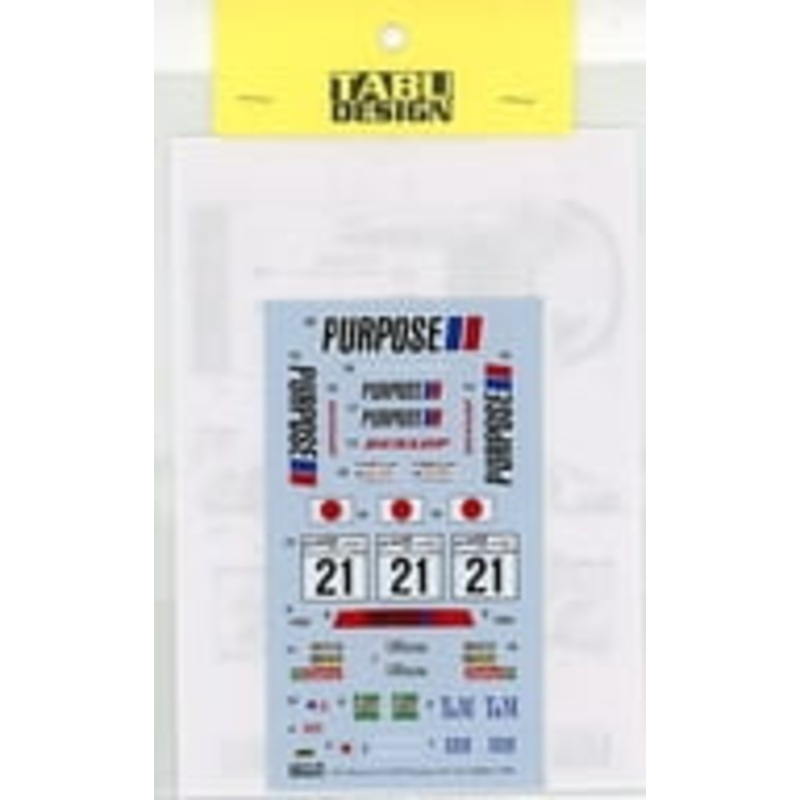 Tabu Design TABU24058 1/24 McLaren F1-GTR Purpose #21 Fuji 1000km 1999 (for Fujimi)