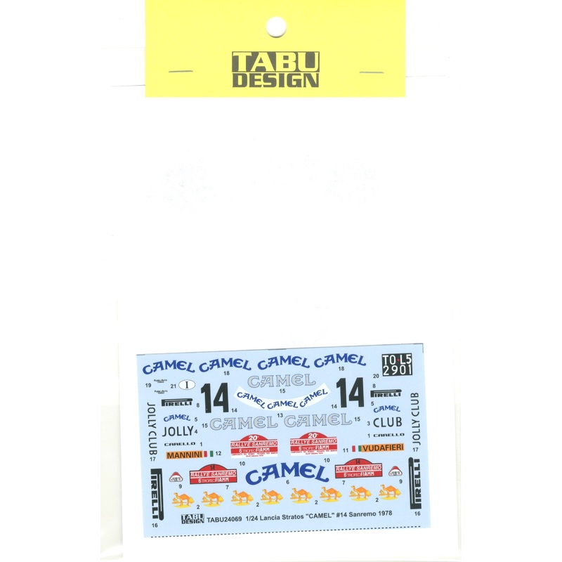 Tabu Design TABU24069 1/24 Lancia Stratos #14 Sanremo 1978 (for Hasegawa)