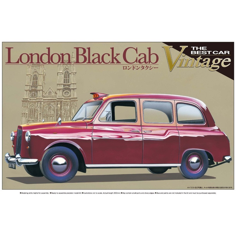 Aoshima BCV75 1/24 London Black Taxi Cab