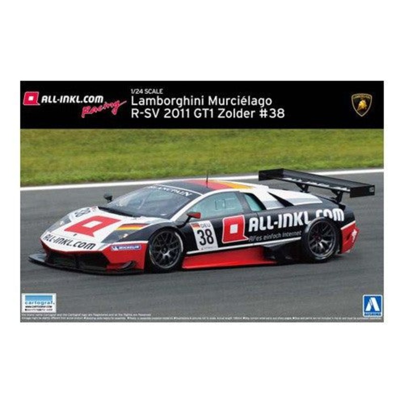 Aoshima Lamborghini Murcielago R-SV 2011 GT1 Zolder #38 1/24 scale
