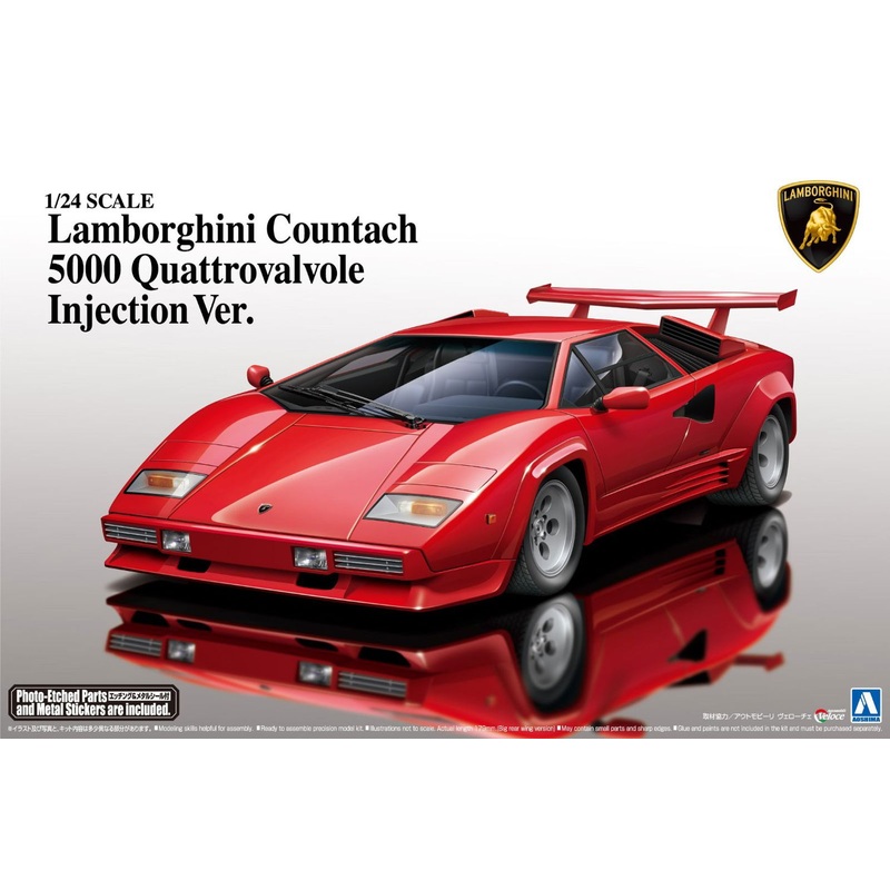 Aoshima 1/24 Lamborghini Countach 5000QV `88