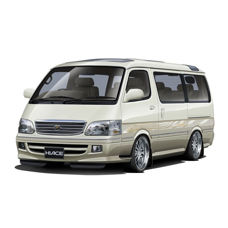 Aoshima H100 HiAce Super Custom Limited 1/24