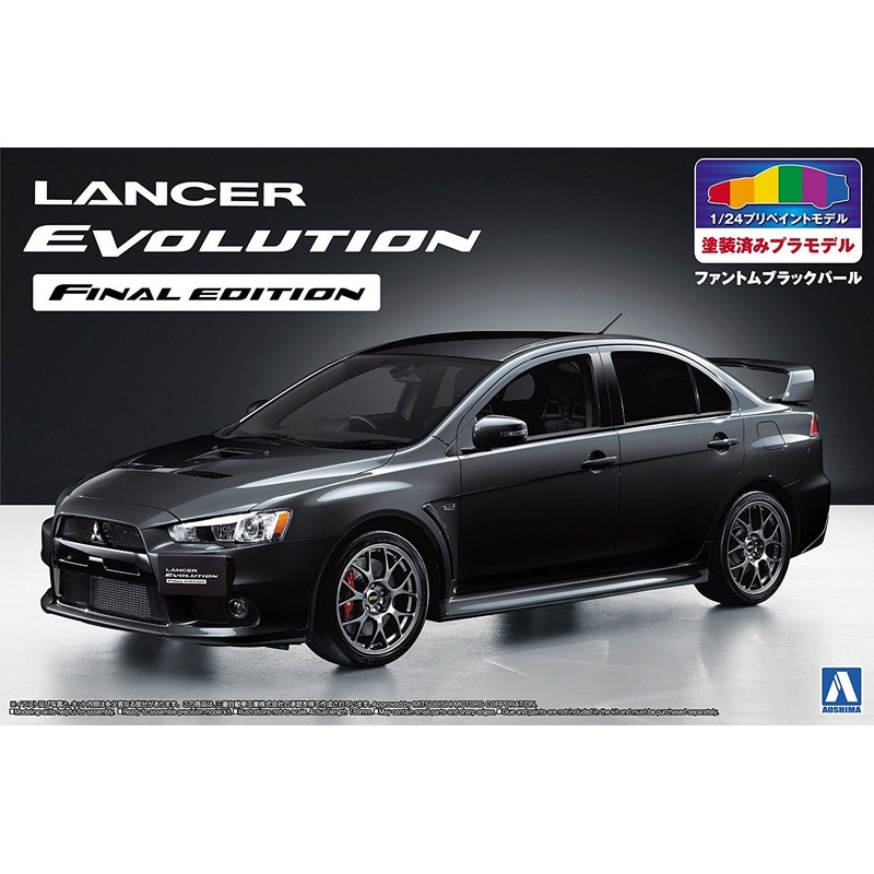 Aoshima Mitsubishi CZ4A Lancer Evolution Final Edition '15 Phantom Black