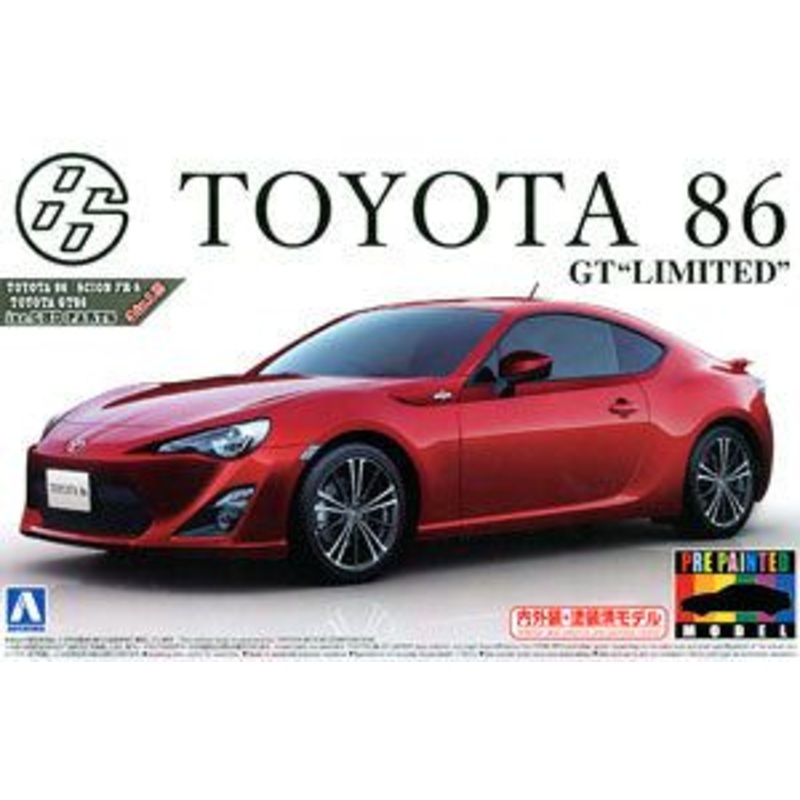 Aoshima TOYOTA 86`12 Lightning Red Pre-Painted 1/24