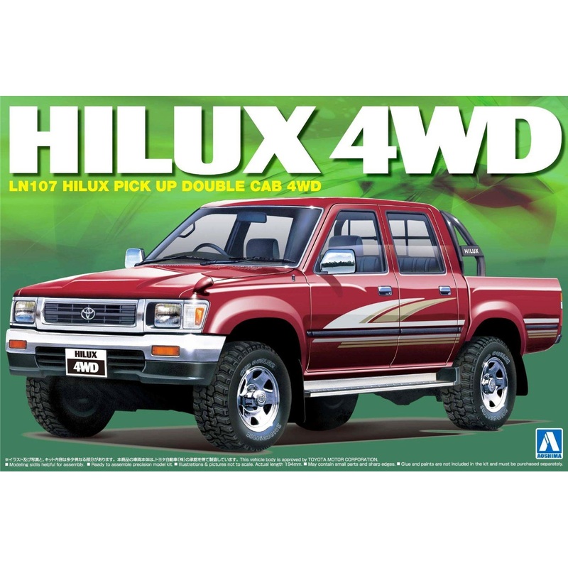 Aoshima Toyota Hilux Double Cab 4WD Pick Up Truck 1/24