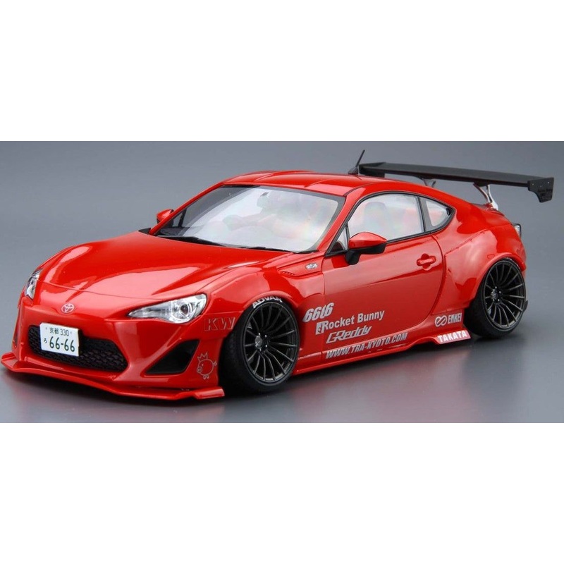Aoshima ZN6 Toyota 86 `12 Greddy & Rocket Bunny Enkei Ver. 1/24