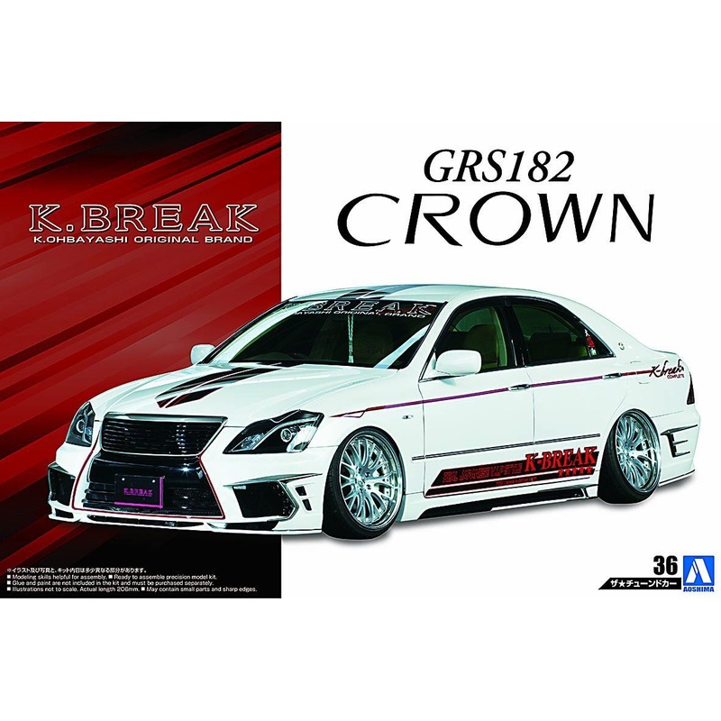 Aoshima 1/24 K-BREAK Hyper Zero Custom GRS182 Crown `03 Toyota