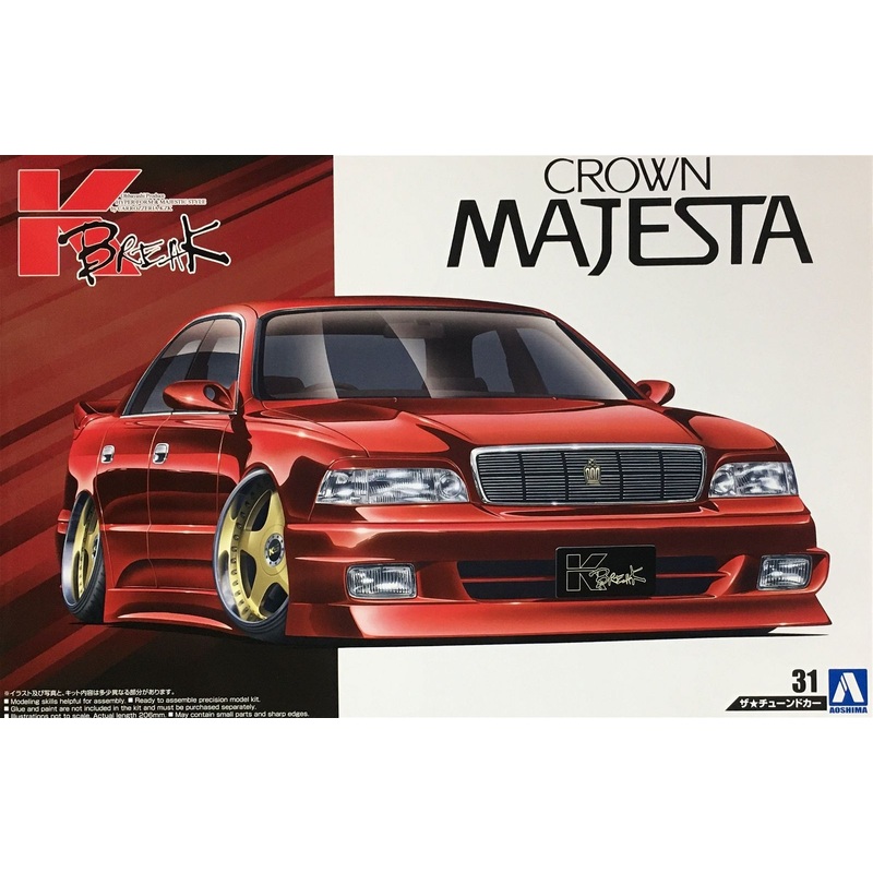 Aoshima 1/24 K-BREAK UZS141 Majesta `91 Toyota