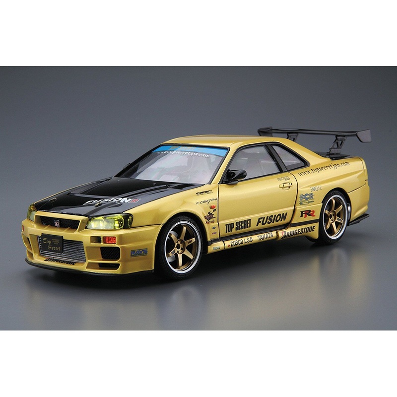 Aoshima 1/24 Top Secret BNR34 Skyline GT-R` 02