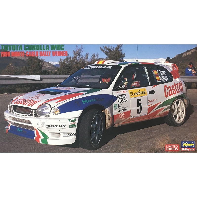 Hasegawa 1/24 Toyota Corolla WRC 1998 Monte Carlo Rally Winner