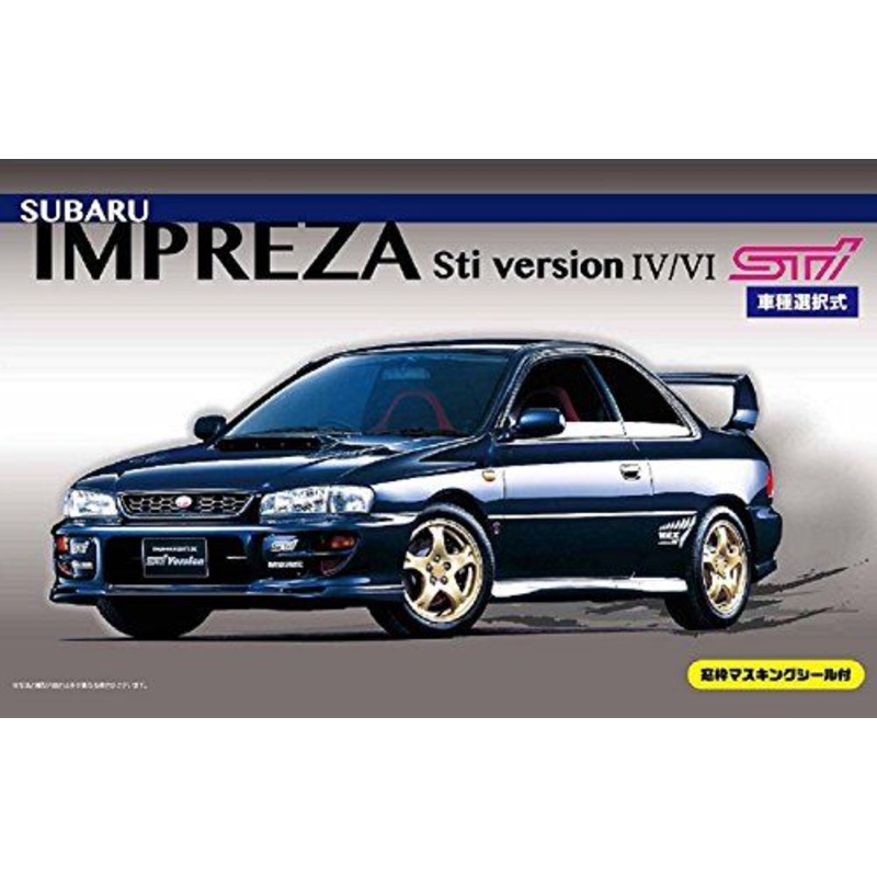Fujimi 1/24 Subaru Impreza Sti ver IV/VI w/Window Frame Masking Seal