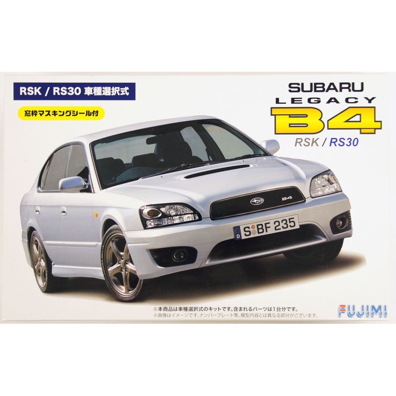 Fujimi 1/24 Subaru Legacy B4 RSK / RS30 w/Window Frame Masking Seal