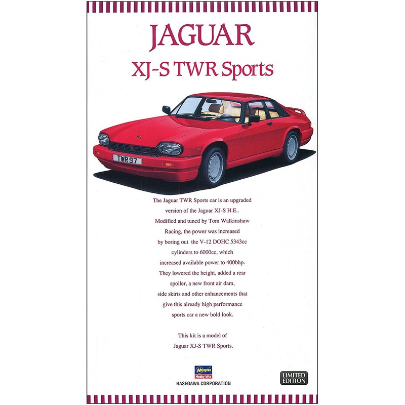 Hasegawa 20339 Jaguar XJ-S TWR Sport