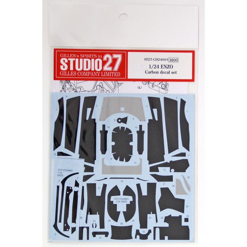 Studio27 CD24003 1/24 Carbon Decal for Enzo