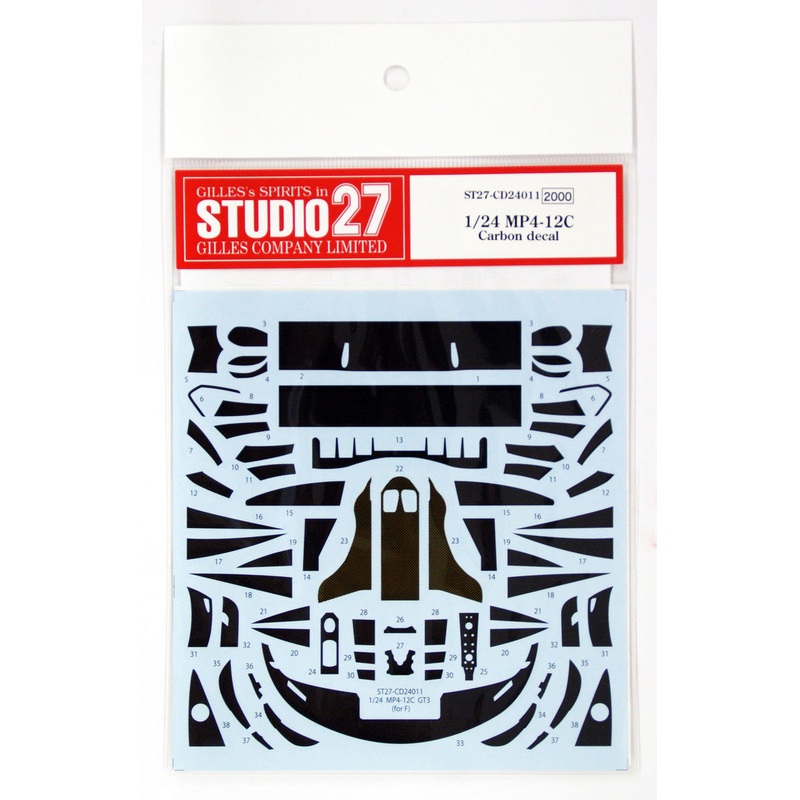 Studio27 CD24011 1/24 Carbon Decal for MP4/12C