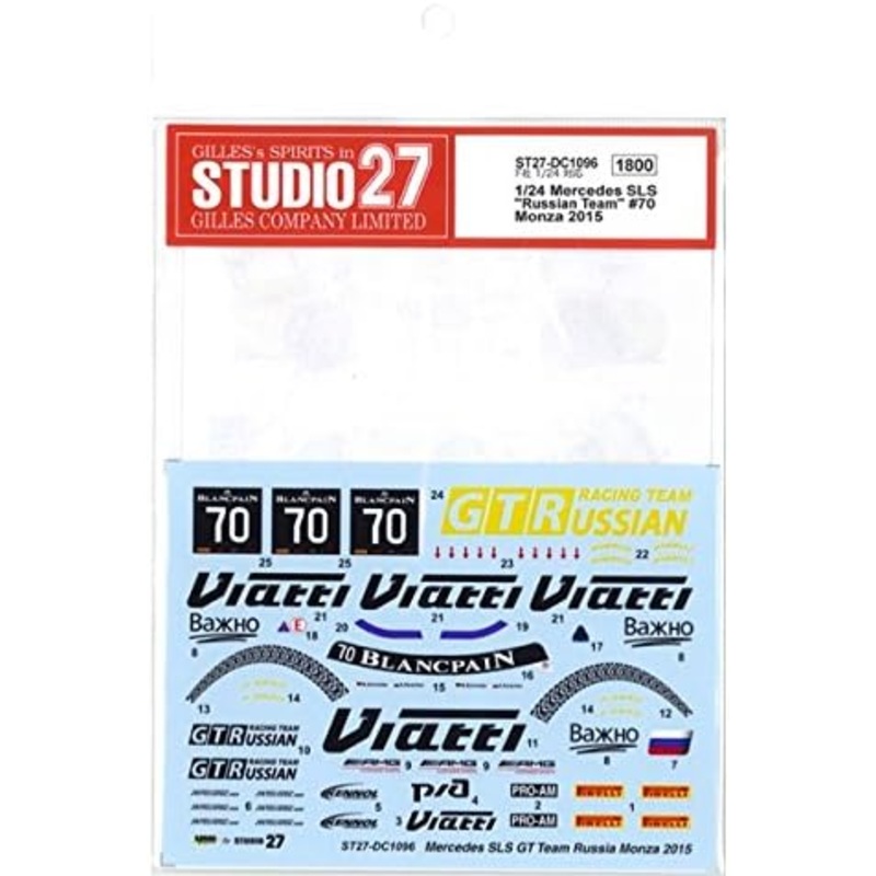 Studio27 DC1096 1/24 Mercedes SLS Russian Team #70