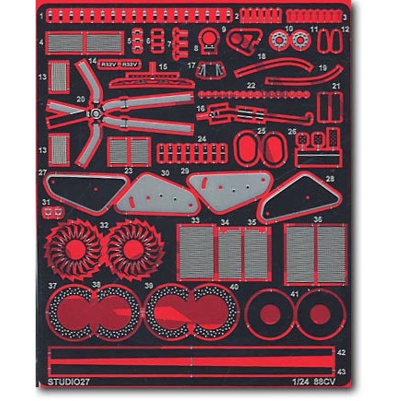 Studio27 FP2453R 1/24 Toyota 88CV Grade up Parts