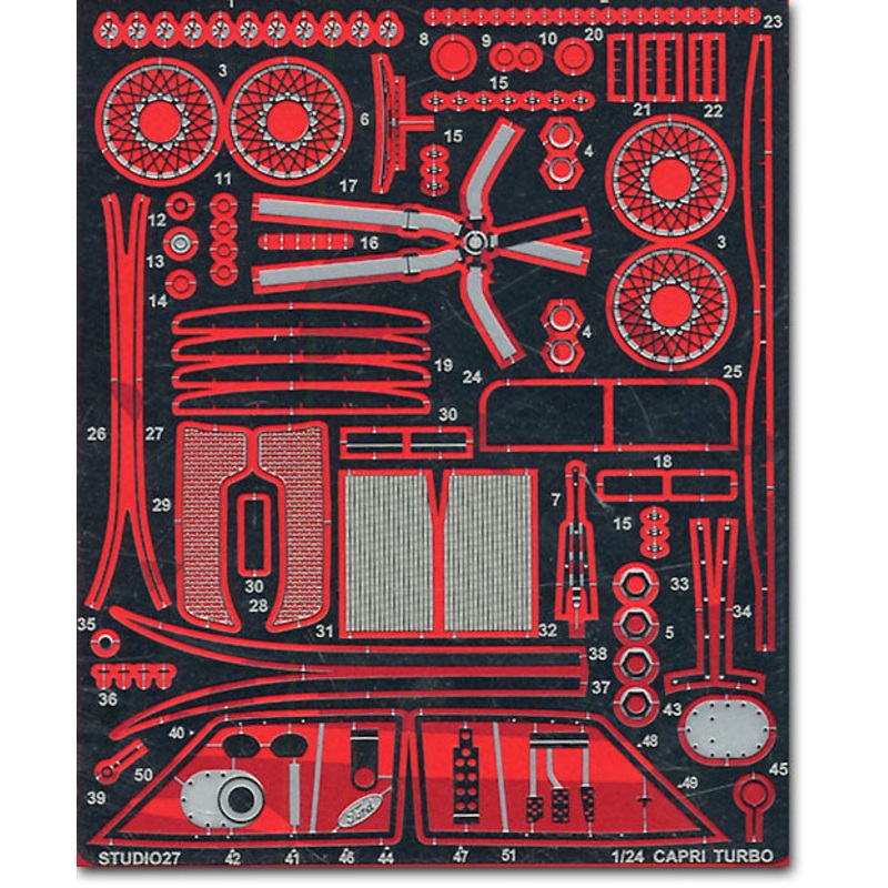 Studio27 FP2479 1/24 Ford Zakspeed Capri Grade Up Parts