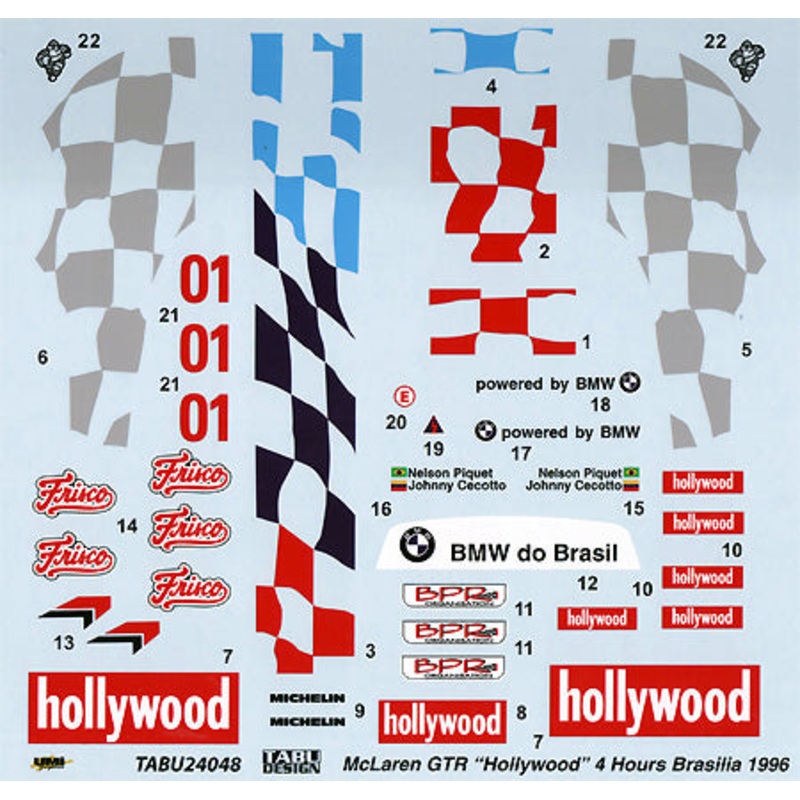 Tabu Design 24048 1/24 McLaren F1-GTR "Hollywood"