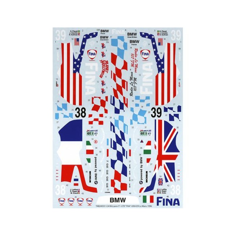 Tabu Design 24059 1/24 McLaren F1 GTR "FINA"
