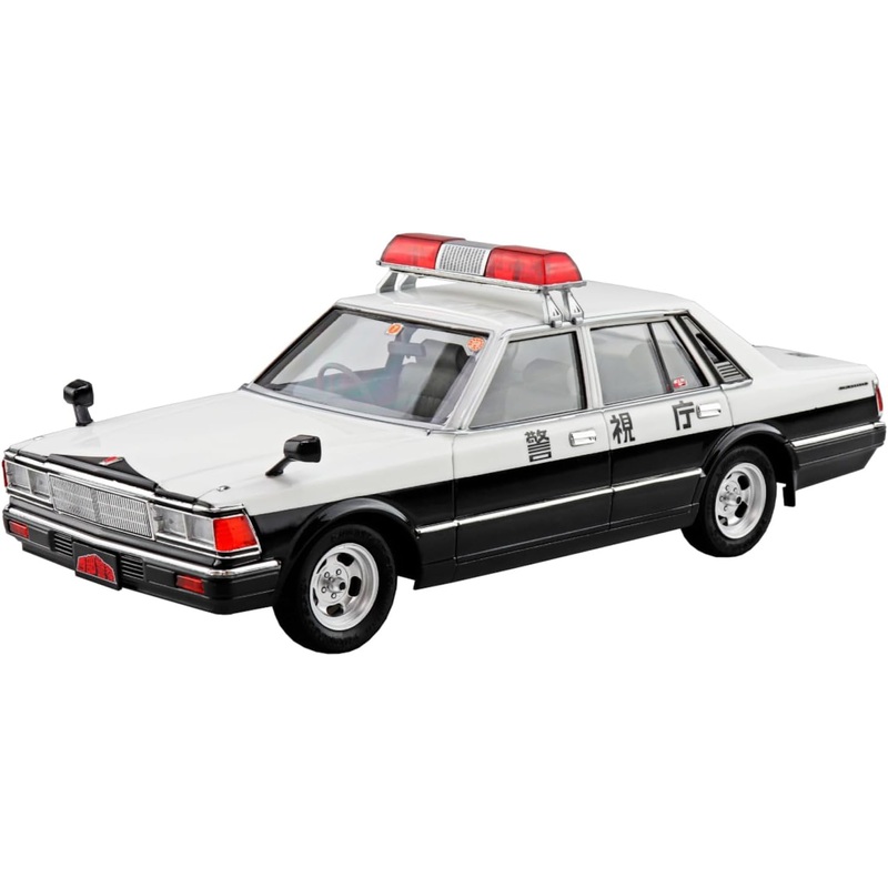 Aoshima 1/24 Seibu Keisatsu No.9 430 Cedric Sedan Investigation Patrol Car