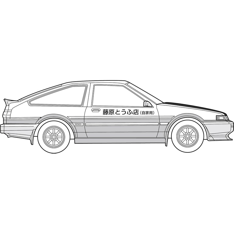 Fujimi ISD-019 1/24 Initial D Series No.019 Trueno AE86 Carbon Bonnet by Takumi Fujiwara