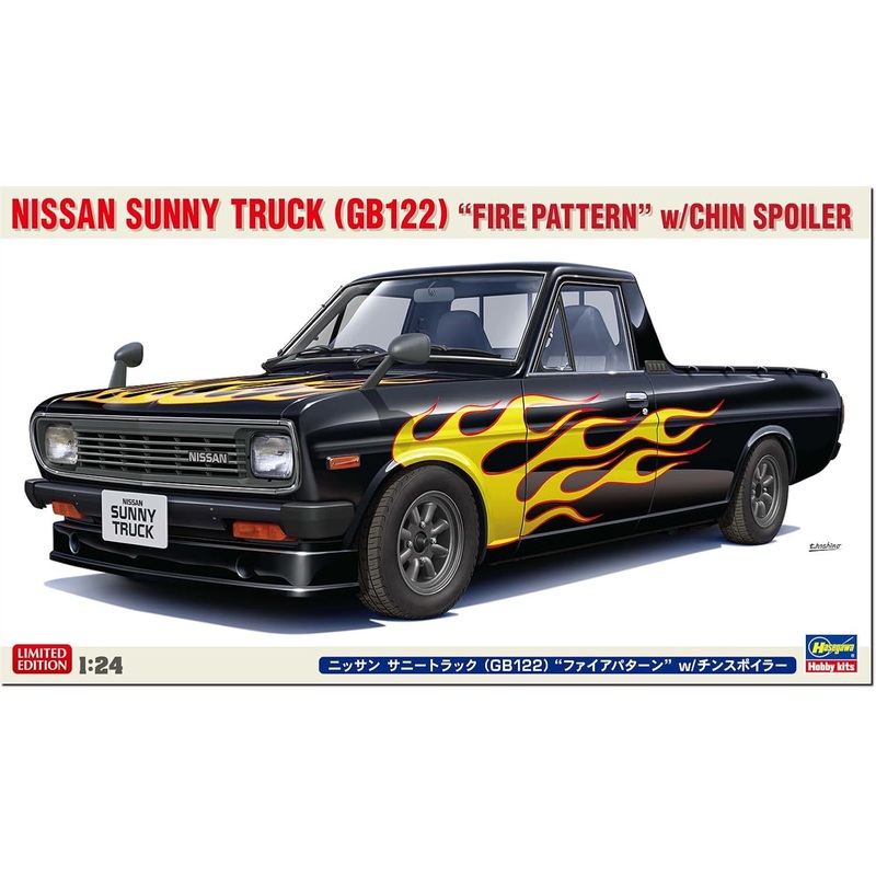 Hasegawa 20751 1/24 Nissan Sunny Truck (GB122) Fire Pattern w/Chin Spoiler
